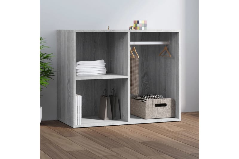 beBasic skab 80x40x65 cm konstrueret træ grå sonoma-eg - GrÃ¥ - Møbler - Borde - Sminkebord & konsolbord