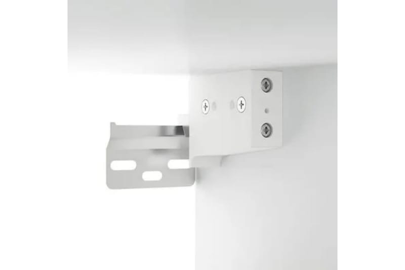 beBasic spejlskab med LED-lys 76x15x55 cm hvid - Hvid - Møbler - Borde - Sminkebord & konsolbord