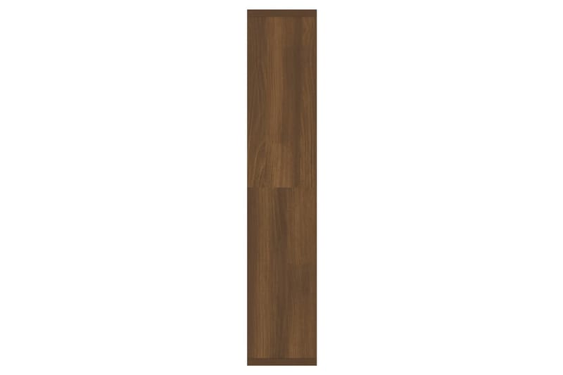 beBasic spejlskab med LED-lys 91x15x76,5 cm brun egetræsfarve - Brun - Møbler - Borde - Sminkebord & konsolbord