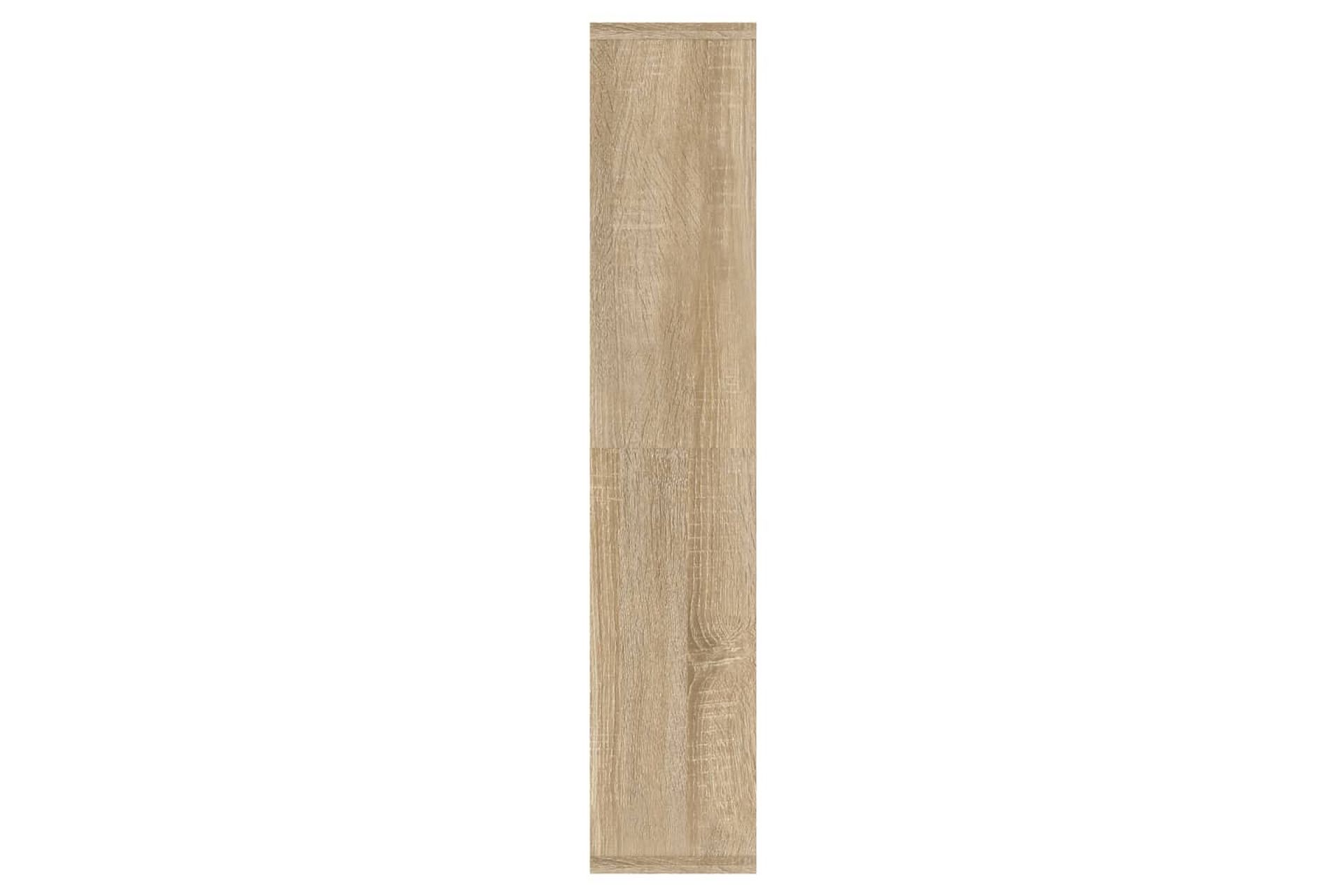 beBasic spejlskab med LED-lys 91x15x76,5 cm sonoma-eg - Brun - Møbler - Borde - Sminkebord & konsolbord