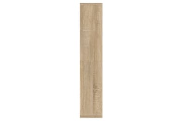 beBasic spejlskab med LED-lys 91x15x76,5 cm sonoma-eg - Brun - Møbler - Borde - Sminkebord & konsolbord