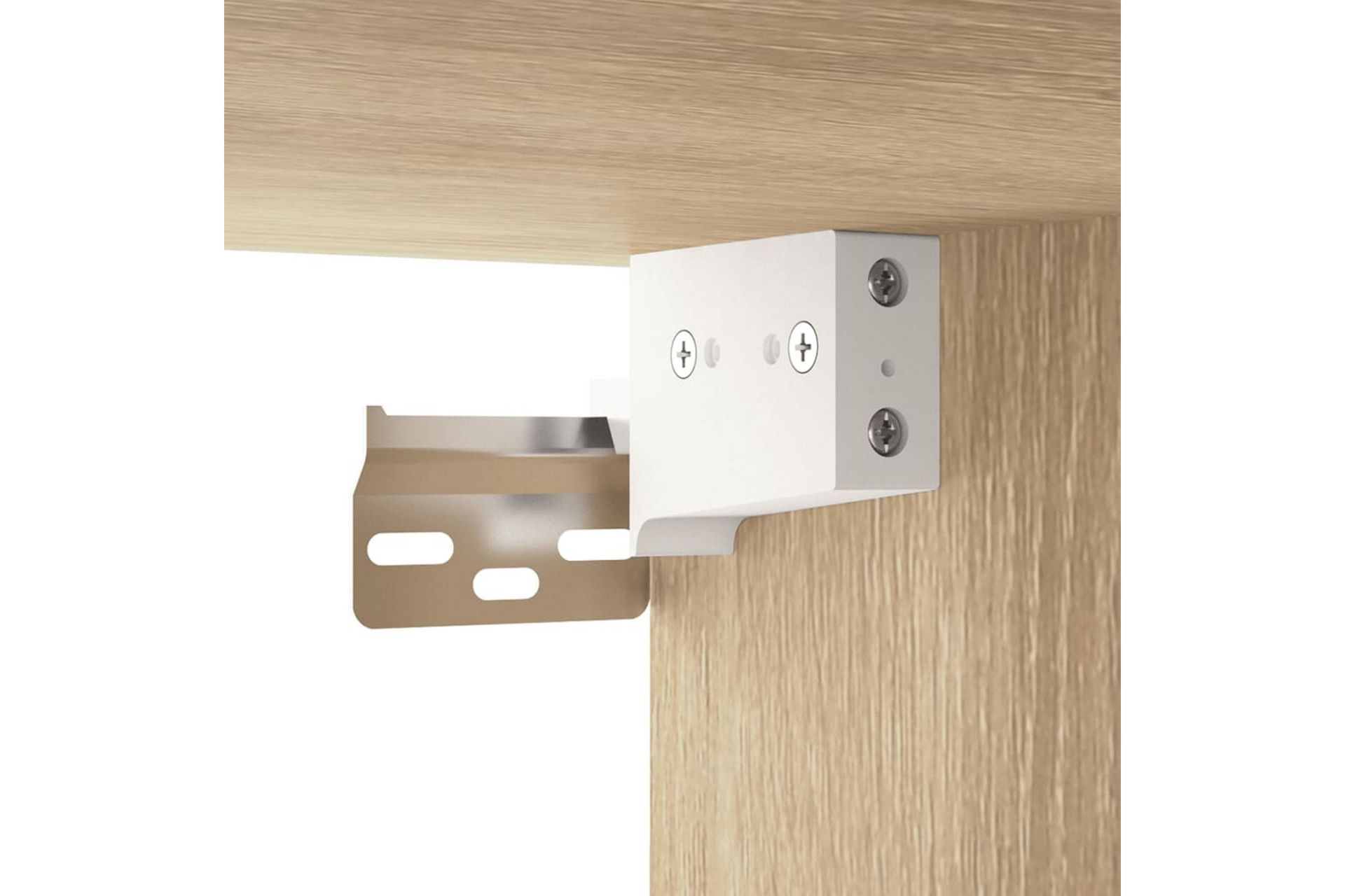 beBasic spejlskab med LED-lys 91x15x76,5 cm sonoma-eg - Brun - Møbler - Borde - Sminkebord & konsolbord