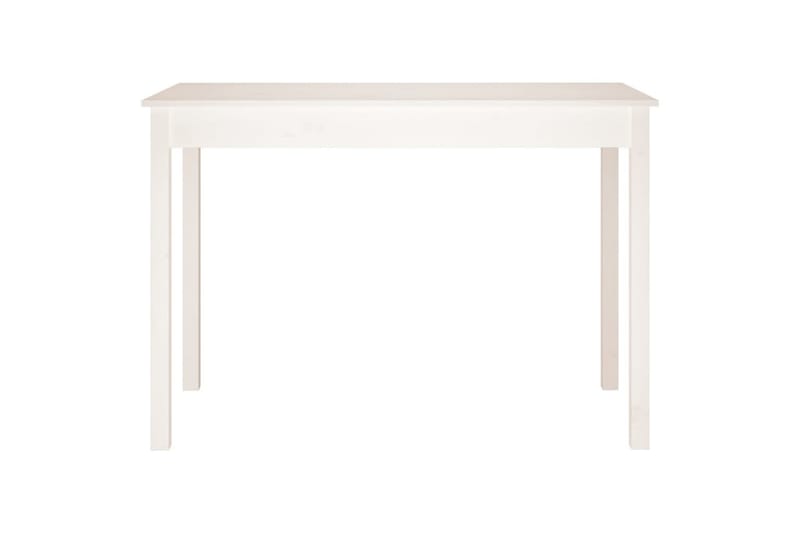 beBasic spisebord 110x55x75 cm massivt fyrretræ hvid - Hvid - Spisebord og køkkenbord