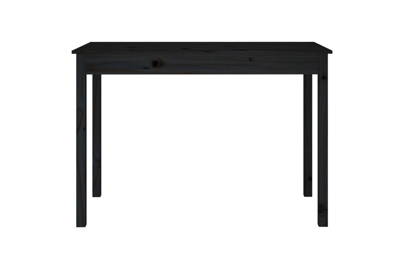 beBasic spisebord 110x55x75 cm massivt fyrretræ sort - Sort - Spisebord og køkkenbord