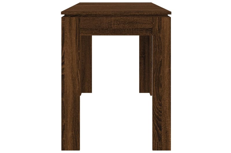 beBasic spisebord 120x60x76 cm konstrueret træ brun egetræsfarve - Brun - Spisebord og køkkenbord