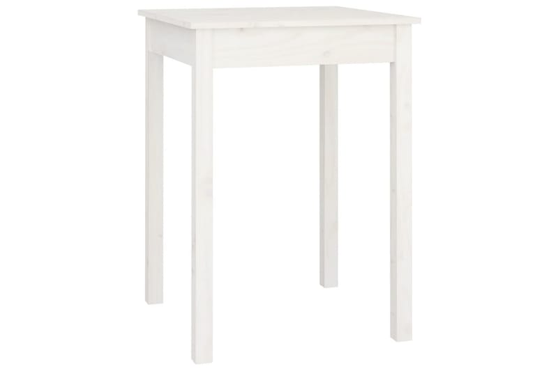 beBasic spisebord 55x55x75 cm massivt fyrretræ hvid - Hvid - Møbler - Borde - Spisebord og køkkenbord
