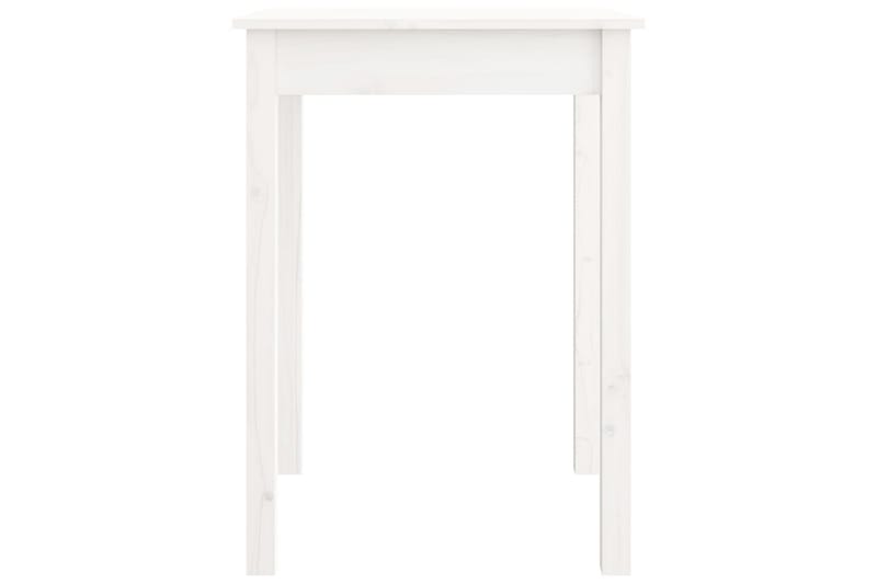 beBasic spisebord 55x55x75 cm massivt fyrretræ hvid - Hvid - Spisebord og køkkenbord