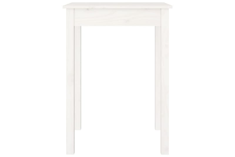 beBasic spisebord 55x55x75 cm massivt fyrretræ hvid - Hvid - Møbler - Borde - Spisebord og køkkenbord