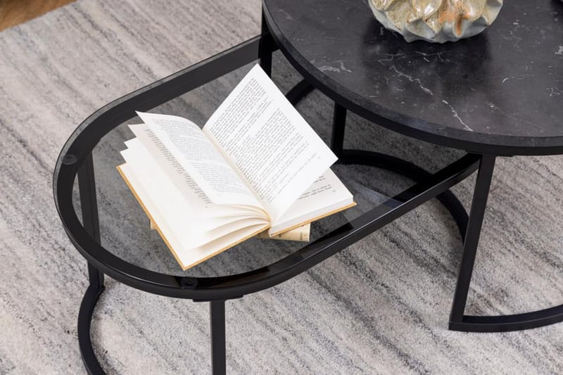 Belgrat Sofabord 70 cm - Sort - Møbler - Borde - Sofabord