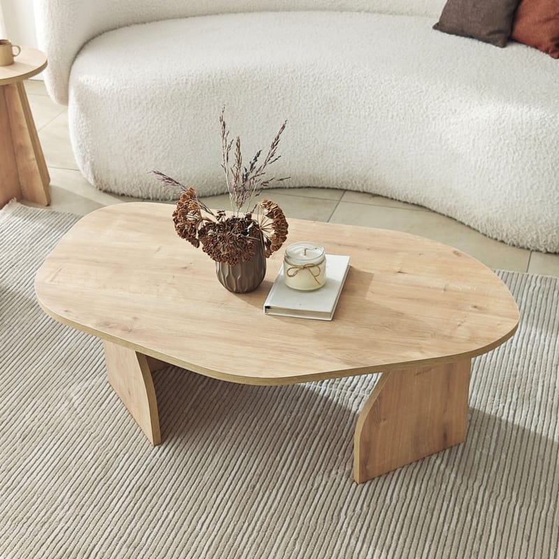 Berriaren Sofabord 100 cm - Sapphire oak - Møbler - Borde - Sofabord