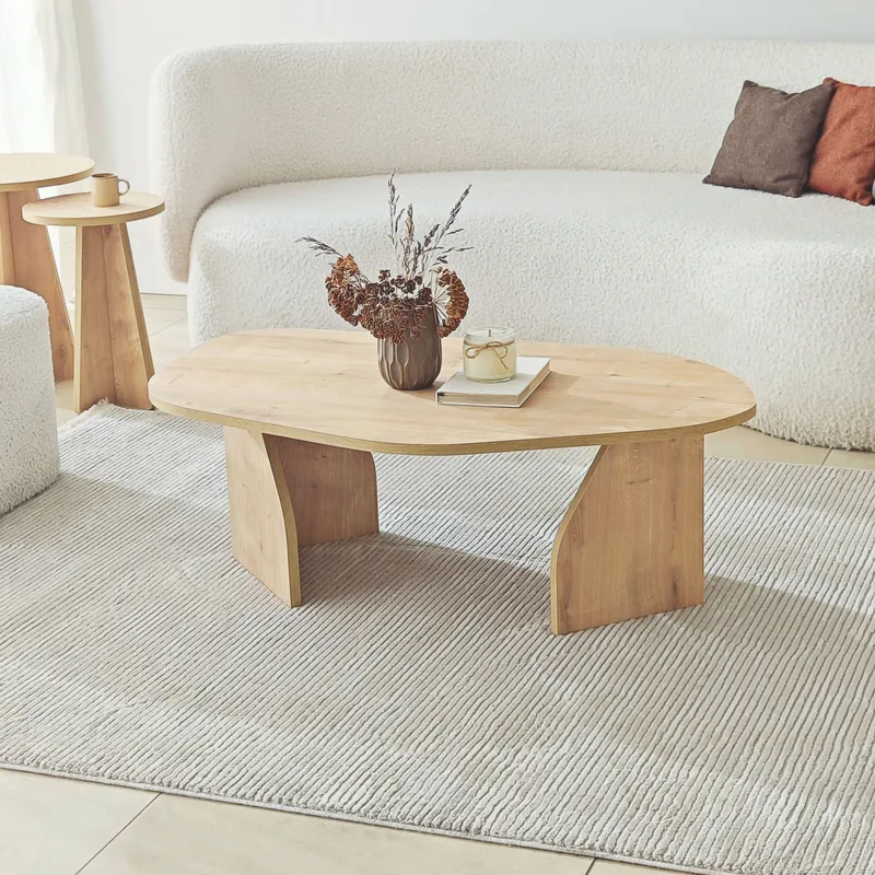 Berriaren Sofabord 100 cm - Sapphire oak - Møbler - Borde - Sofabord