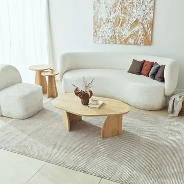 Berriaren Sofabord 100 cm - Sapphire oak - Møbler - Borde - Sofabord