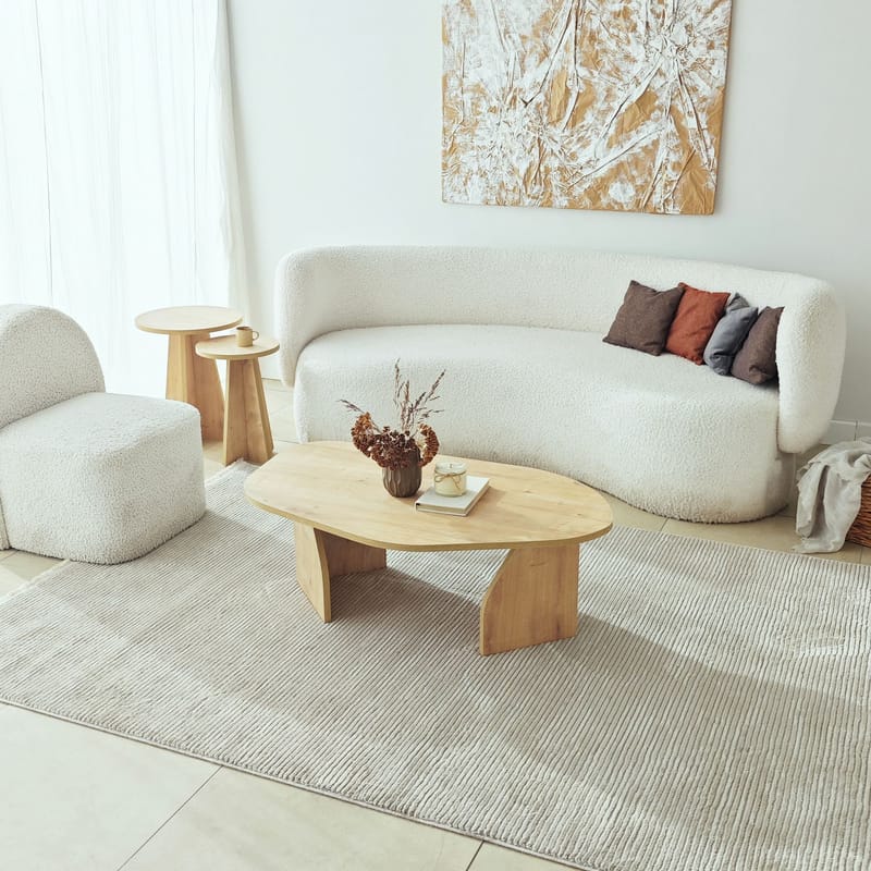 Berriaren Sofabord 100 cm - Sapphire oak - Møbler - Borde - Sofabord