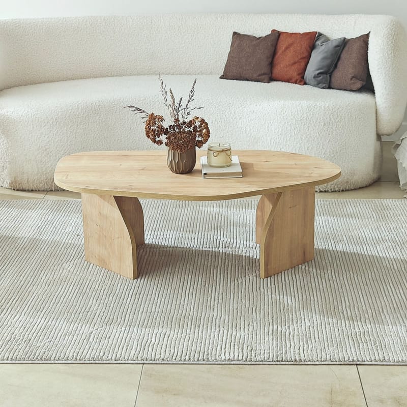 Berriaren Sofabord 100 cm - Sapphire oak - Møbler - Borde - Sofabord