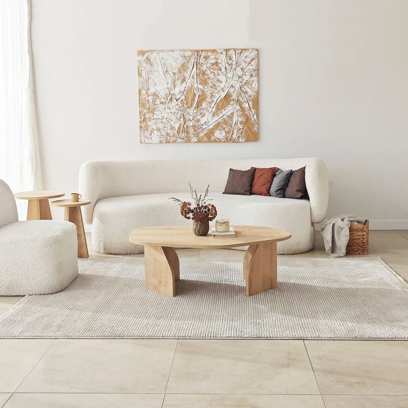 Berriaren Sofabord 100 cm - Sapphire oak - Møbler - Borde - Sofabord