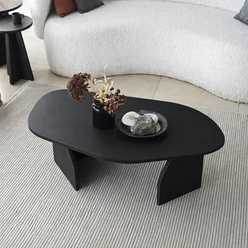 Berriaren Sofabord 100 cm - Sort - Møbler - Borde - Sofabord