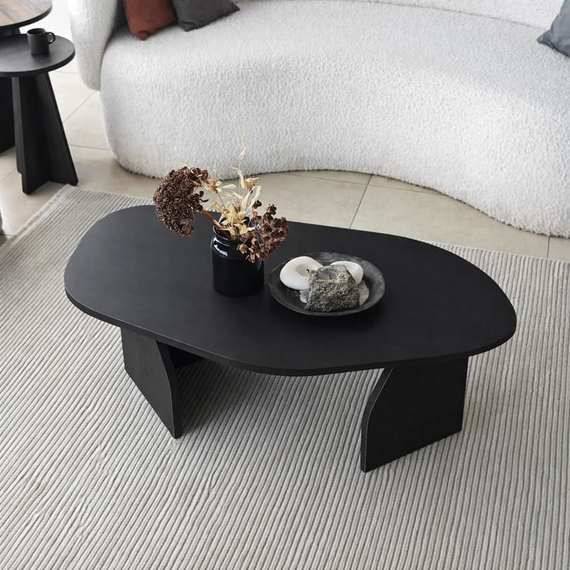 Berriaren Sofabord 100 cm - Sort - Møbler - Borde - Sofabord