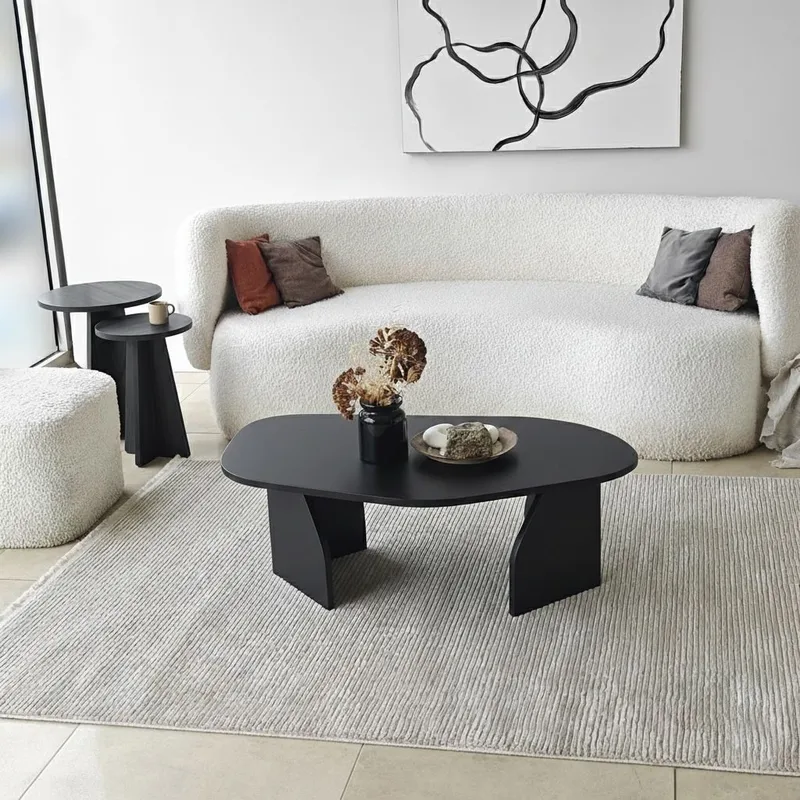 Berriaren Sofabord 100 cm - Sort - Møbler - Borde - Sofabord