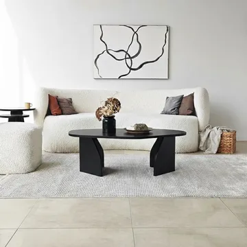 Berriaren Sofabord 100 cm - Sort - Møbler - Borde - Sofabord