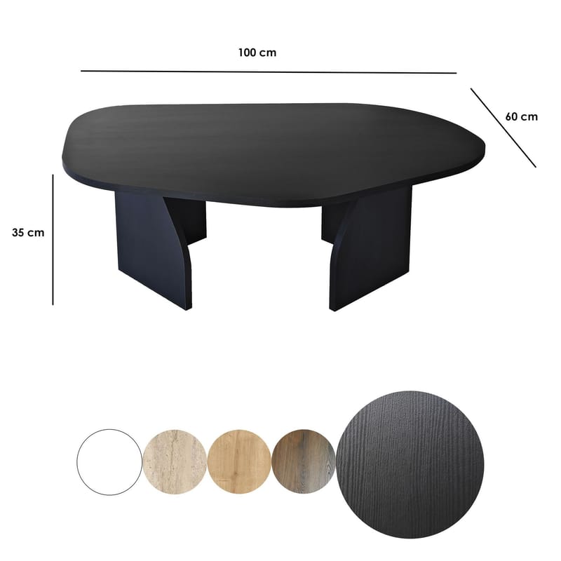 Berriaren Sofabord 100 cm - Sort - Møbler - Borde - Sofabord