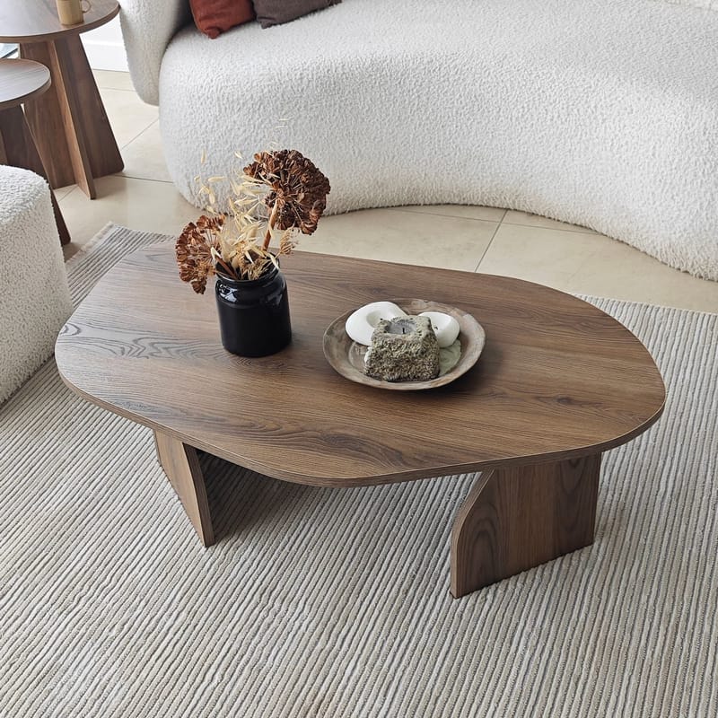 Berriaren Sofabord 100 cm - Valnød - Møbler - Borde - Sofabord