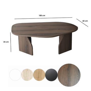 Berriaren Sofabord 100 cm - Valnød - Møbler - Borde - Sofabord