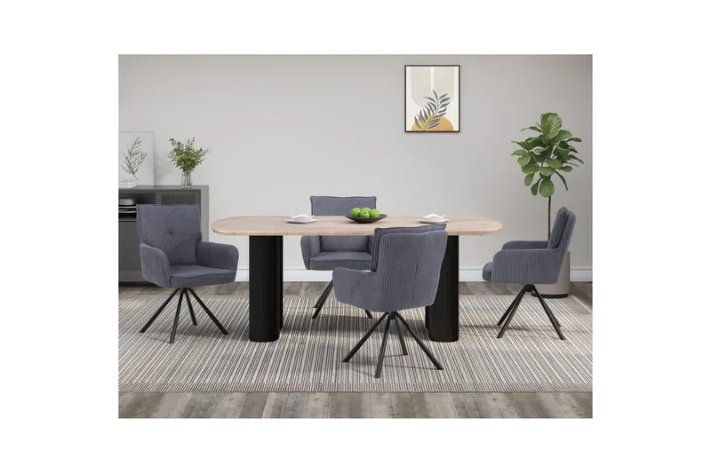 Bessonville Spisebord Oblong 200x200 cm - Brun - Møbler - Borde - Spisebord og køkkenbord