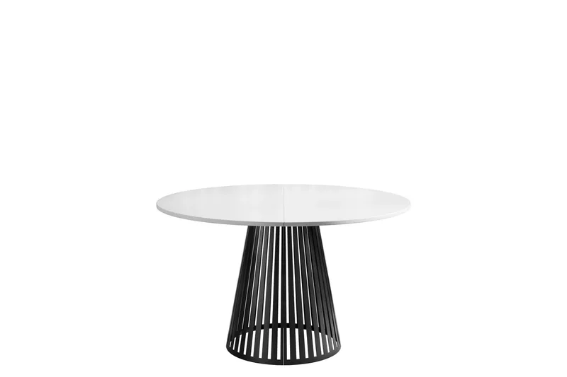 Beylen Matbord 100 cm Rund - Hvid/Sort - Møbler - Borde - Spisebord og køkkenbord