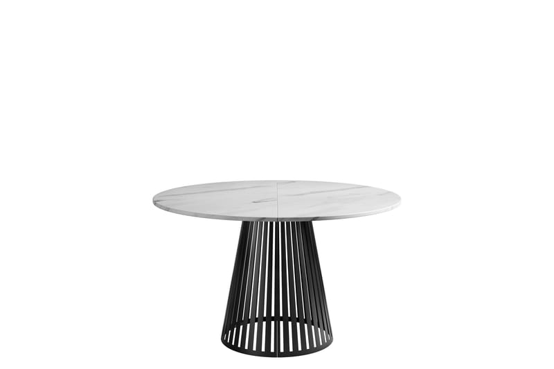 Beylen Matbord 100 cm Rund - Hvid/Sort - Møbler - Borde - Spisebord og køkkenbord