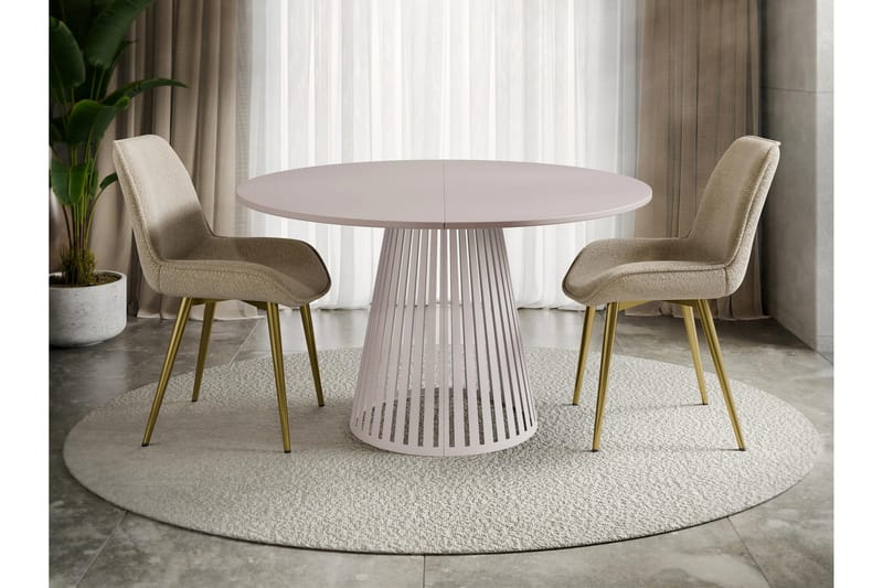 Beylen Matbord 120 cm Rund - Beige - Møbler - Borde - Spisebord og køkkenbord