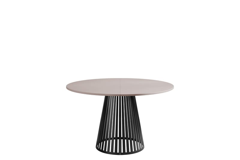 Beylen Matbord 120 cm Rund - Beige/Sort - Møbler - Borde - Spisebord og køkkenbord