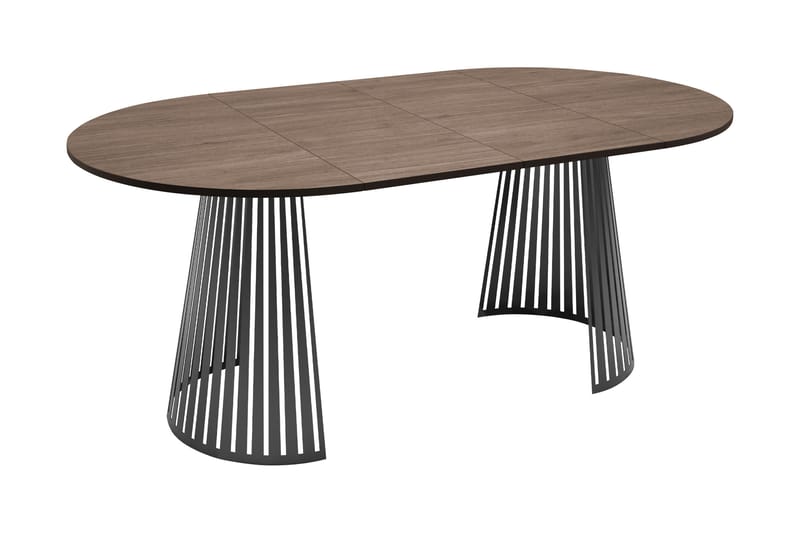 Beylen Matbord 120 cm Rund - Hvid/Sort - Møbler - Borde - Spisebord og køkkenbord