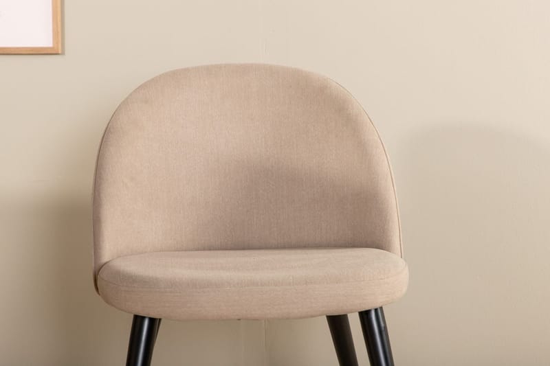 Bianca ovalt spisebord 200 cm med 4 Velvet Stitches spisebordsstole - Møbler - Borde - Spisebordssæt