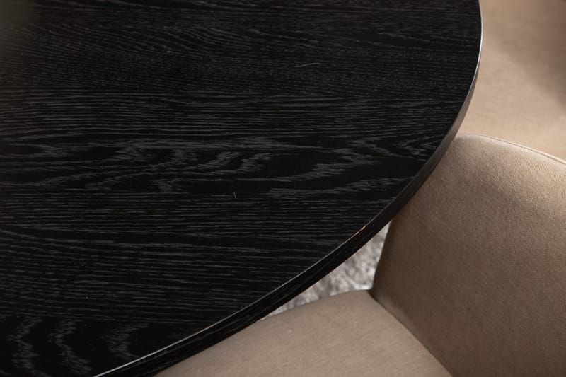 Bianca Spisegruppe 110 cm Rund med 4 Berit stole - Beige - Møbler - Borde - Spisebordssæt