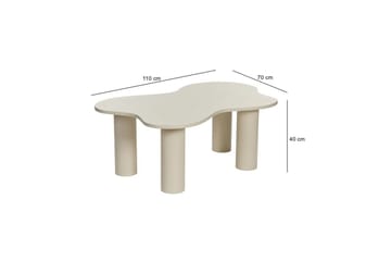 Bloomis Sofabord 110 cm - Creme - Møbler - Borde - Sofabord
