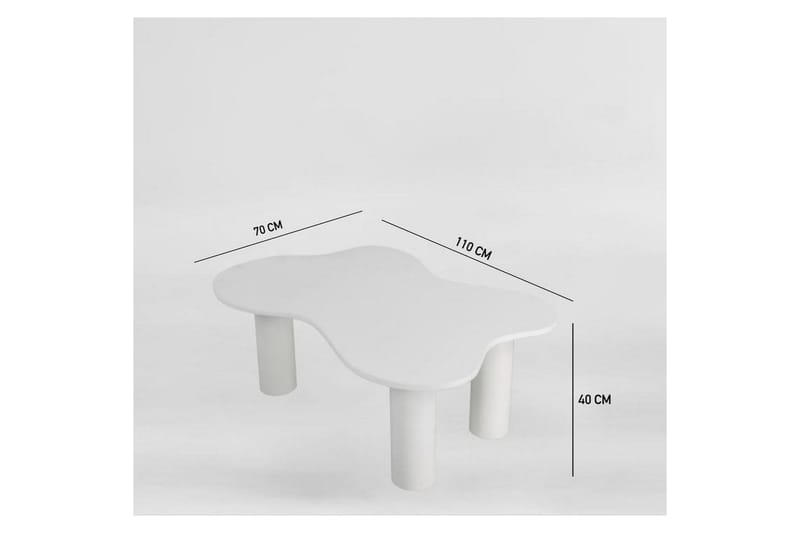 Bloomis Sofabord 110 cm - Hvid - Møbler - Borde - Sofabord