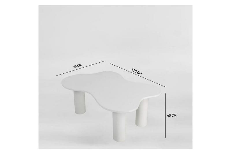 Bloomis Sofabord 110 cm - Hvid - Møbler - Borde - Sofabord