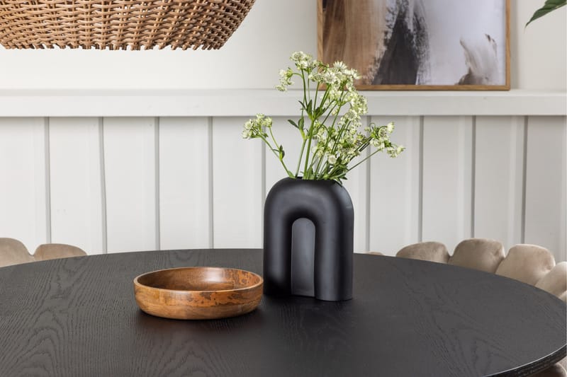 Bootcut Spisebordssæt 110 cm Rund med 4 Limhamn Stole - Beige - Møbler - Borde - Spisebordssæt