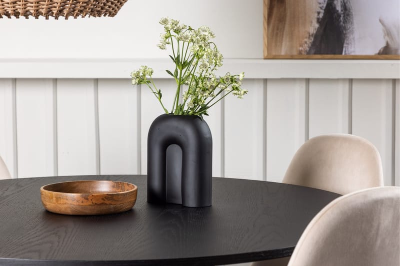 Bootcut Spisebordssæt 110 cm Rund med 4 Polar Stole - Beige - Møbler - Borde - Spisebordssæt