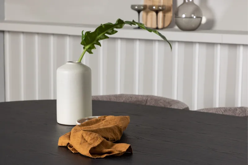 Bootcut Spisebordssæt 230 cm Oval med 6 Morning Stole - Brun - Møbler - Borde - Spisebordssæt