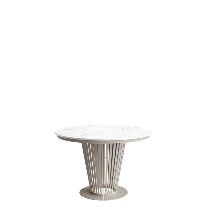 bord Udtræksbord ELANTRA 120 beige, hvid marmor