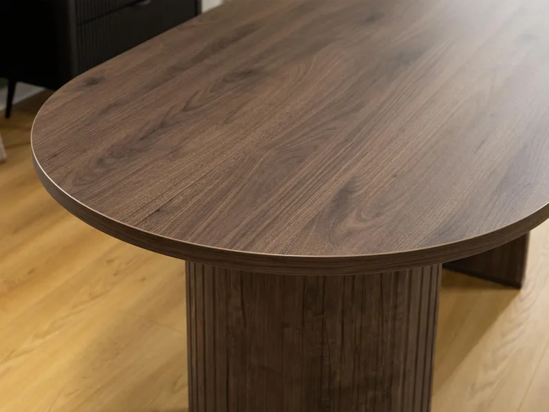 bord Wotkon Travertin, beige - Travertin, beige - Møbler - Borde - Spisebord og køkkenbord