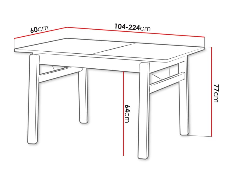 bord Plot Lys eg - Lys eg - Møbler - Borde - Spisebord og køkkenbord
