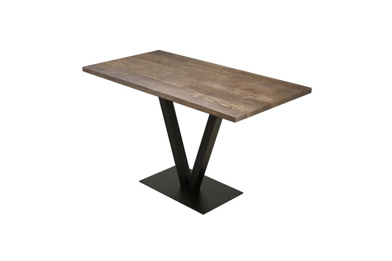 Bordentown Spisebord 125 cm - Valnød finér/Sort - Spisebord og køkkenbord