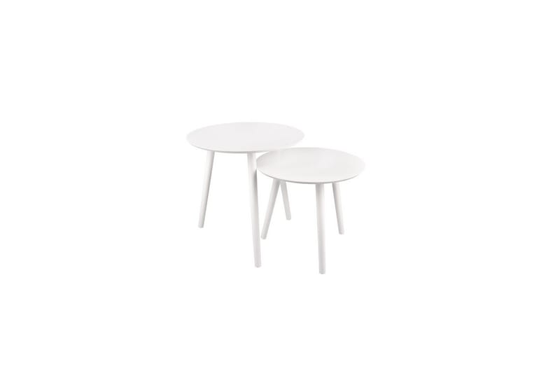 Bordsæt Mirrors & More Vilana Hvid - Hvid - Møbler - Borde - Sofabord