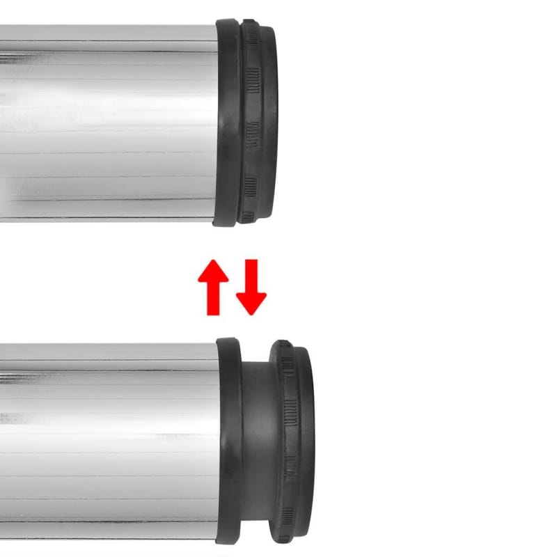 4 Højdejusterbare Bordben Krom 1100 Mm - Sølv - Møbelben - Bordben