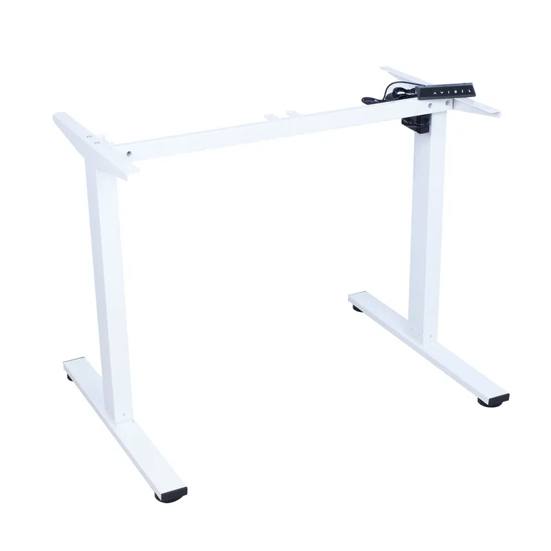 Bordben HOME4YOU Ergo Fit med 1 motor Hvid - Hvid - Møbler - Borde - Bordtilbehør - Stel bord