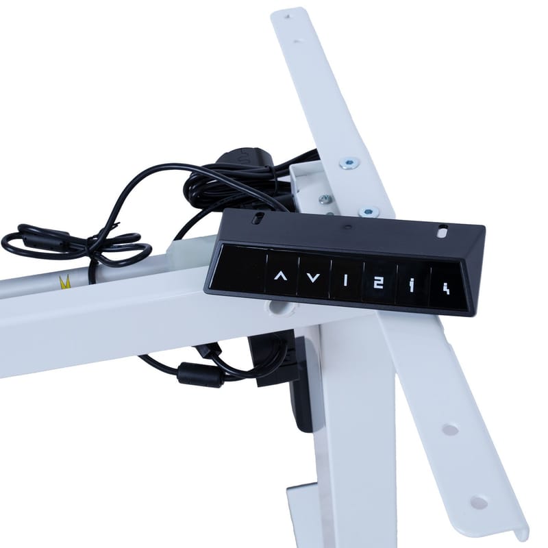 Bordben HOME4YOU Ergo Fit med 1 motor Hvid - Hvid - Møbler - Borde - Bordtilbehør - Stel bord