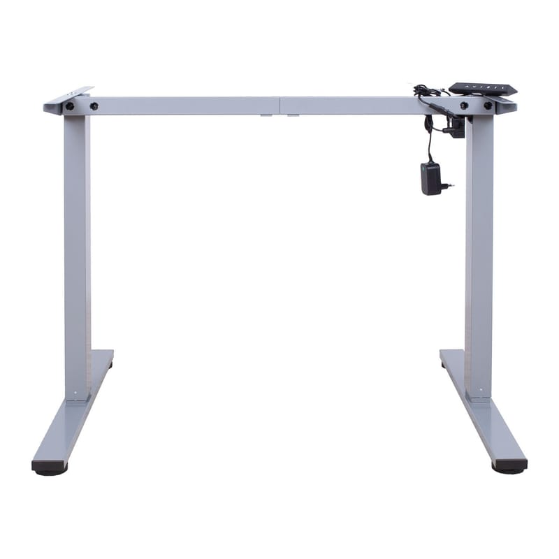 Bordben HOME4YOU Ergo Fit med 1 motor Sølvgrå - Sølvgrå - Møbler - Borde - Bordtilbehør - Stel bord