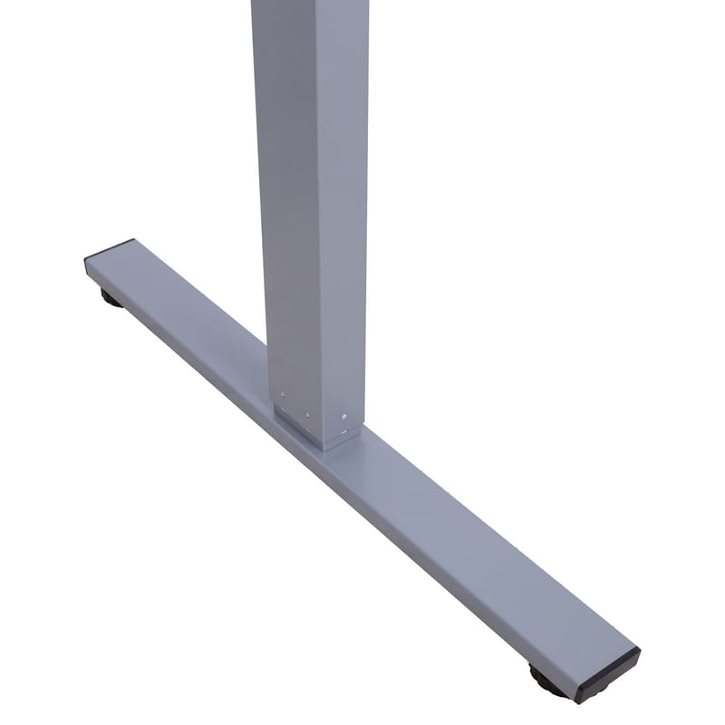 Bordben HOME4YOU Ergo Fit med 1 motor Sølvgrå - Sølvgrå - Møbler - Borde - Bordtilbehør - Stel bord